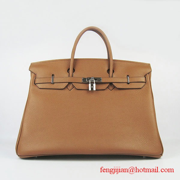 Hermes Birkin 40cm Togo Bag Light Coffee 6099